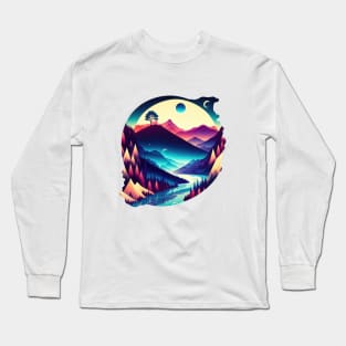 River to the Infinite - White BG Long Sleeve T-Shirt